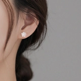 Серьги, серебро 925 пробы, в цветочек, коллекция 2022, легкий роскошный стиль