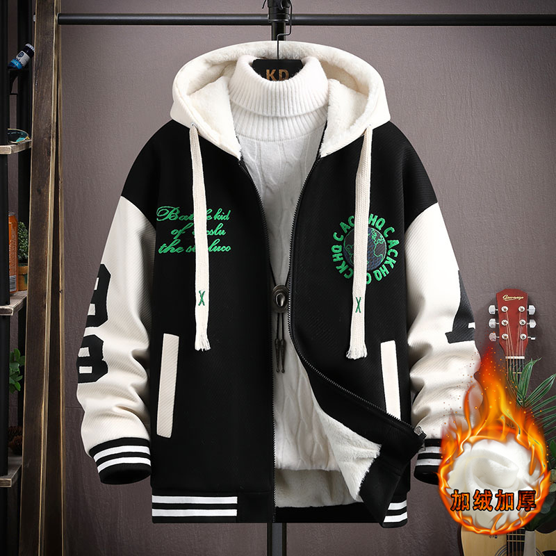 Autumn Winter 13 Teenage Coat 12 Year Old Boy Junior High School Student 14 Plus Suede Thickened 15 Great Boy Baseball Suit Jacket-Taobao