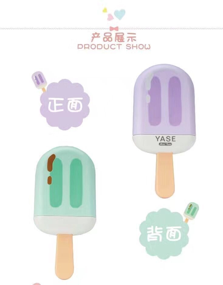 Máy tính ngoại vi giao diện usb sạc di động cầm tay fan cartoon popsicle shape dễ thương mini fan