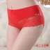 Quần lót bà Big Red Mid Eo Tre Sợi trong suốt Ren Modal SpongeBob Cặp đôi Cotton Cotton Sexy quan lot nam nu dep Cặp đôi