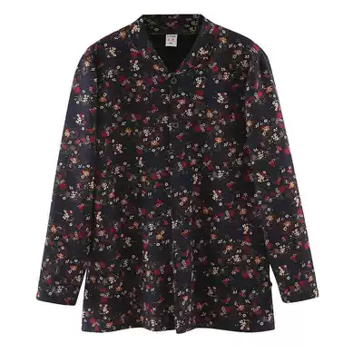 Middle-aged new super soft cardigan heating clothes women's velvet thickened single-piece top fatened loose placket