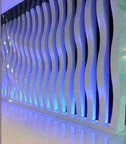 Huatian painted aluminum channel 2 0 square pass flower ceiling square pass aluminum profile textured curved wooden sky type aluminum square pass ceiling