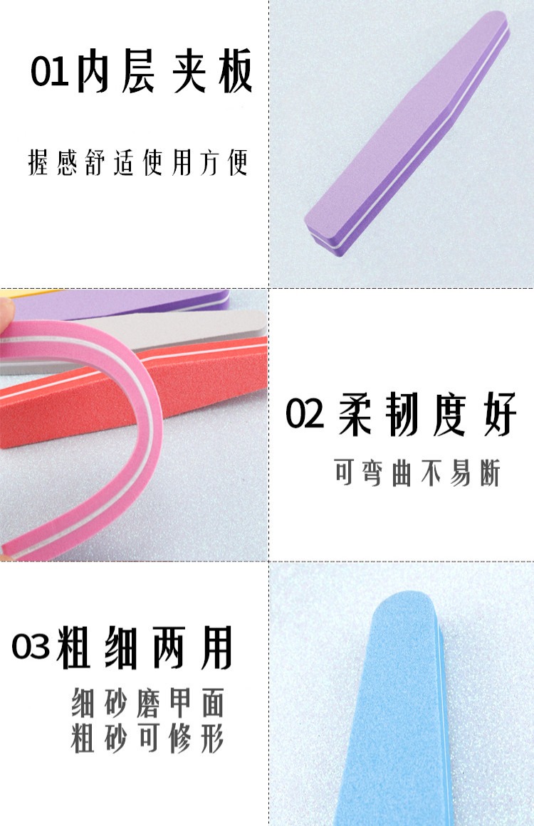 Nail set bọt biển thất vọng hai mặt đánh bóng quang trị liệu sơn móng tay dính móng tay đánh bóng chăm sóc sửa chữa thanh cát bộ dụng cụ làm nail chuyên nghiệp