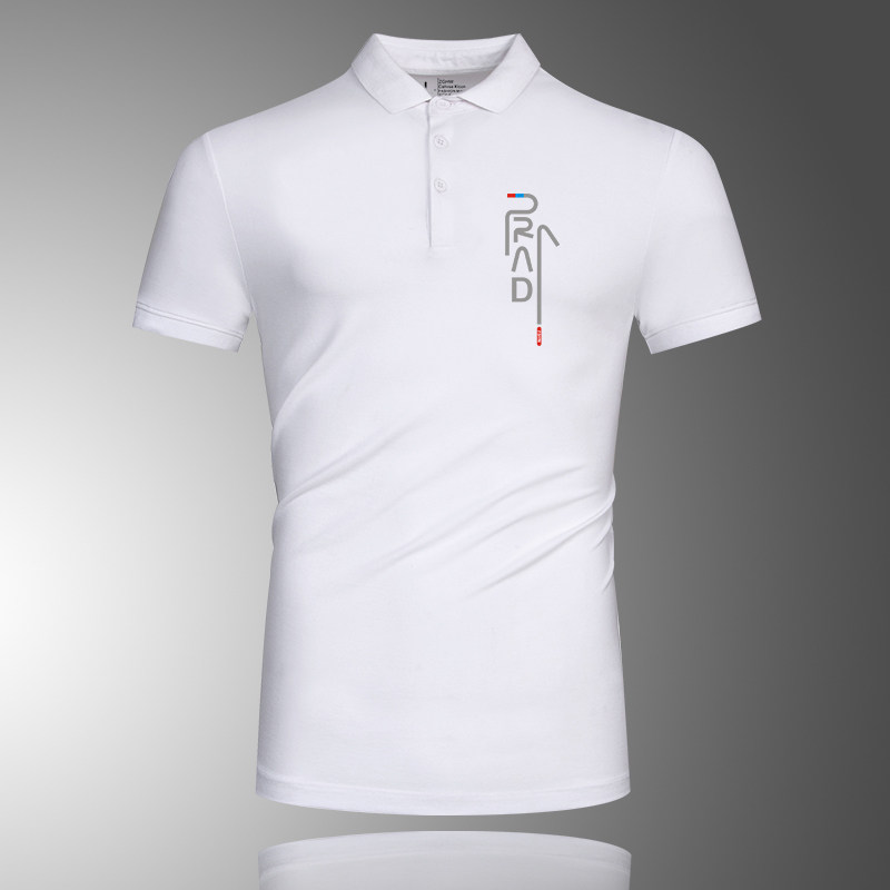 CaltoKrosa~summer ice sense of pure cotton short sleeve POLO shirt men tie the letter printing casual and half sleeves