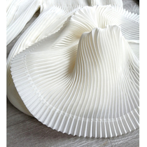 Pants too thin elastic waist triple House pleated straight wide leg pants womens 2021 summer new thin pleated pants