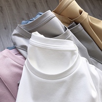 Cotton in the Noble High-end 80 double-sided mercerized horse cotton silk hundred small loose round neck short sleeve t-shirt women