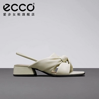 Ecco Love Step Step Толстое каблук сандалии самка летние кожаные каблуки носят тапочки и носят Holy Ya Fang Tou 291353