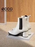 Ecco Aibu Women's Boots ni ni То же самое высокий каблук короткие ботинки на искренний кожаный челси -сапоги с роскошью 222653