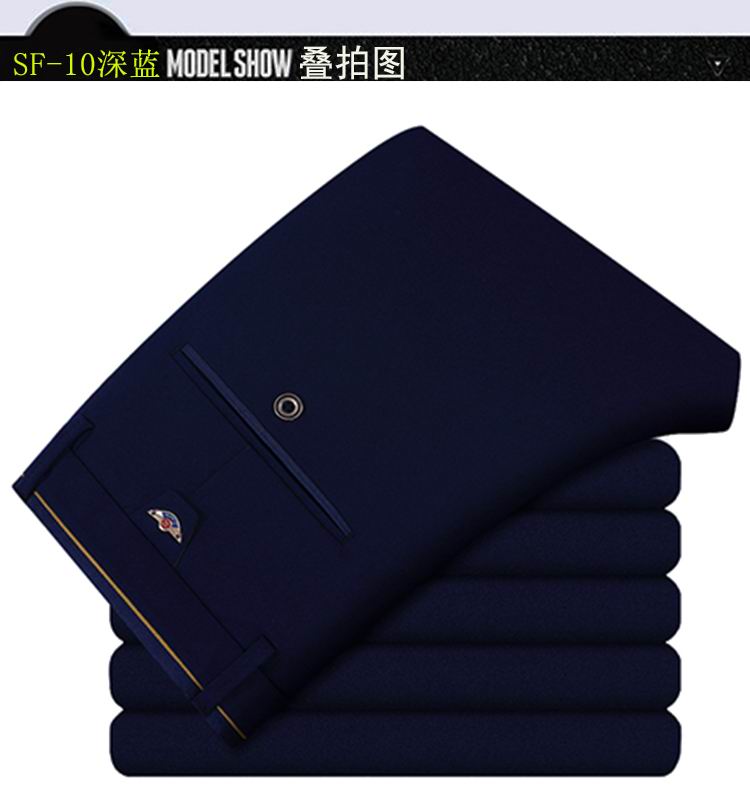 Mùa hè phần mỏng của nam giới đàn hồi cao quần tây giản dị Slim straight ống miễn phí hot quần thanh niên đan người đàn ông kinh doanh của quần quần baggy nam