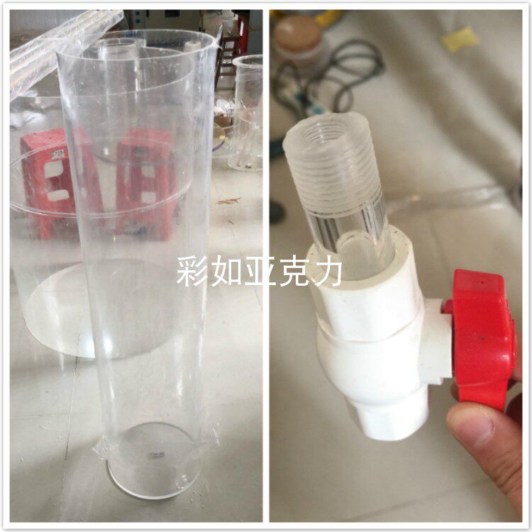 Transparent round acrylic fish tank round aquarium tubes in various sizes to be made