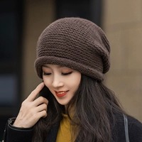 2024 Новая шляпа с кучами женская весна и осенний сезон Lazy Wind Clolded Edge Ladies Thint Hat Женская шерсть с большой головой шерстя