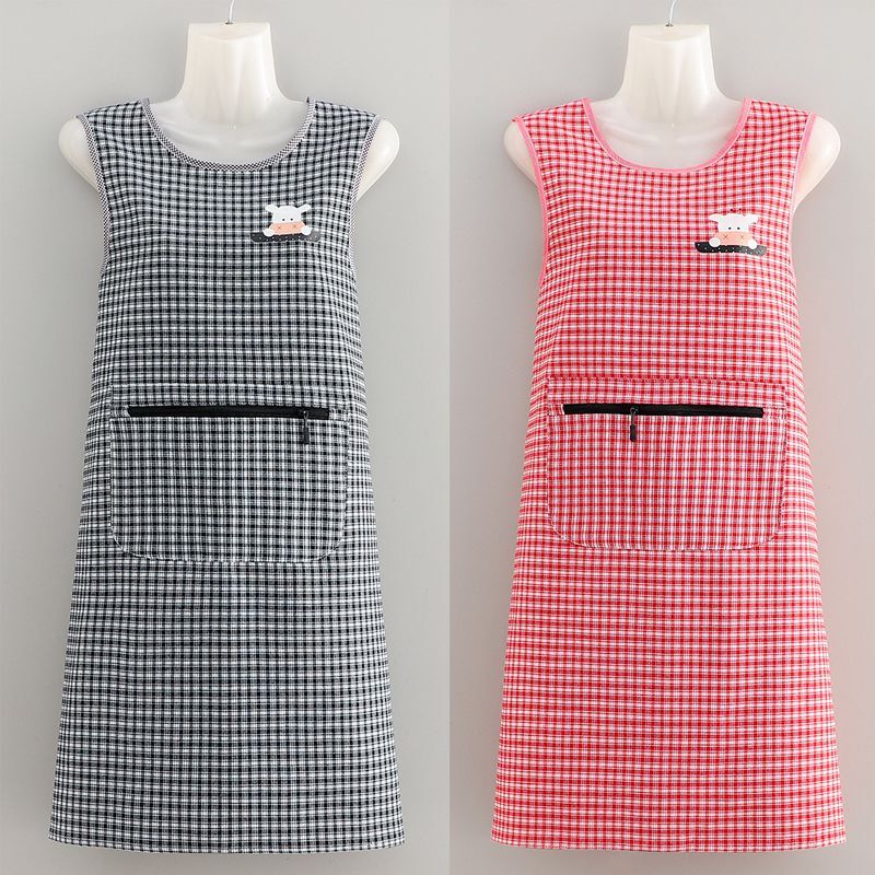 Extended Apron over the Knee, Kitchen Vest, Smock, Work Clothes, Breathable, Anti-Stain, Dirt-Resistant, for Home Cooking and Work Extended Apron over the Knee, Kitchen Vest, Smock, Work Clothes, Breathable, Anti-Stain, Dirt-Resistant, for Home Cooking and Work