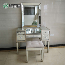 Mirror dresser makeup table European mirror furniture Golden old neoclassical F1298