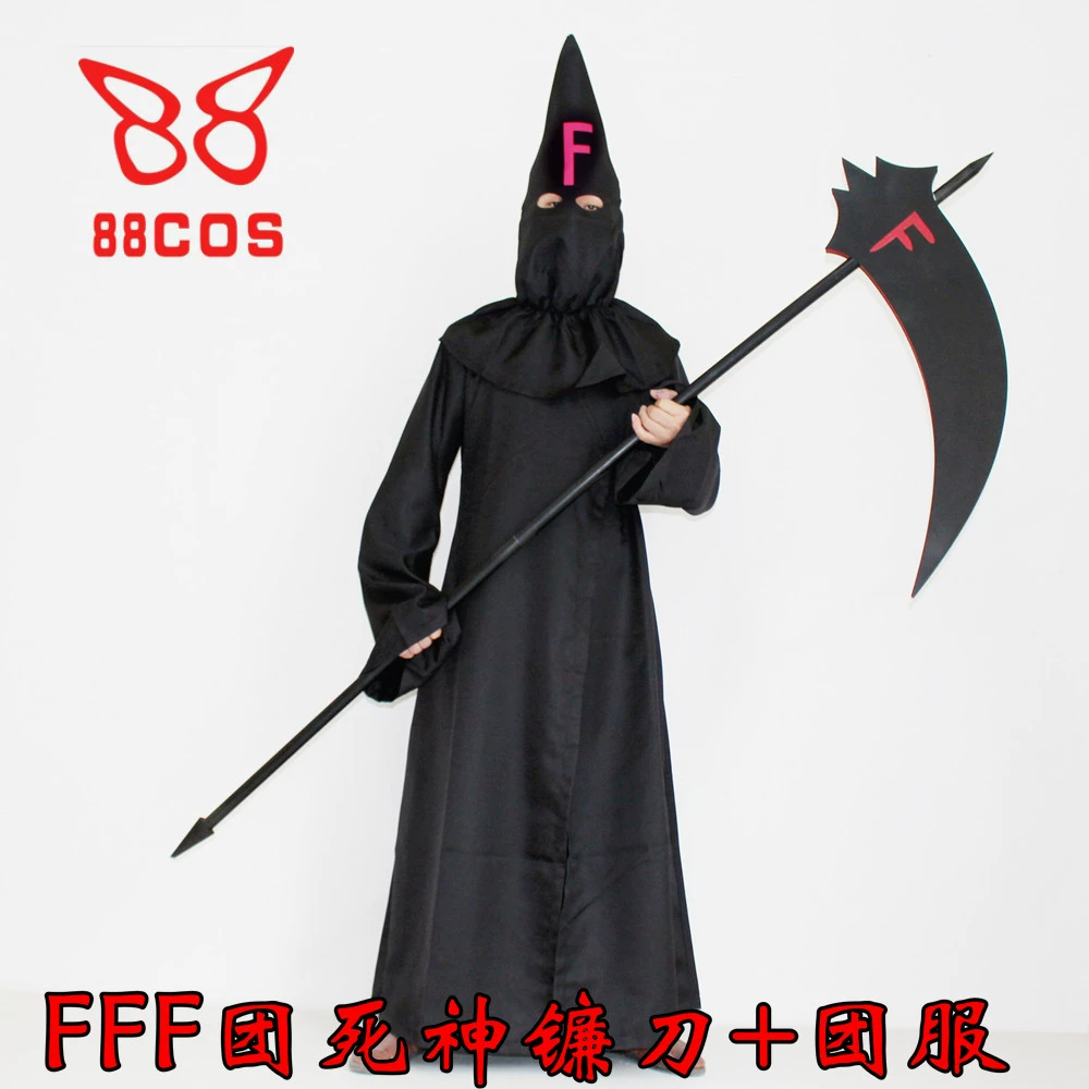 Spot Halloween fff nhóm chết liềm vũ khí nhóm quần áo cosplay đạo cụ tùy chỉnh - Cosplay