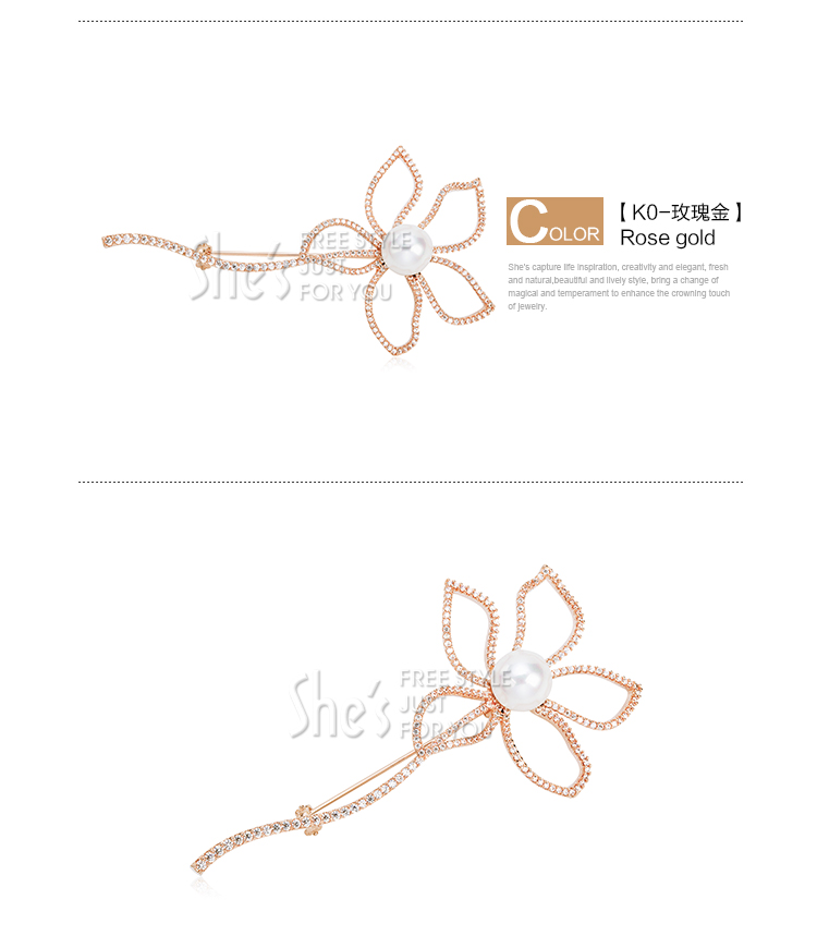 Broche femme SHES en Zircon diamant - Ref 1187581 Image 24