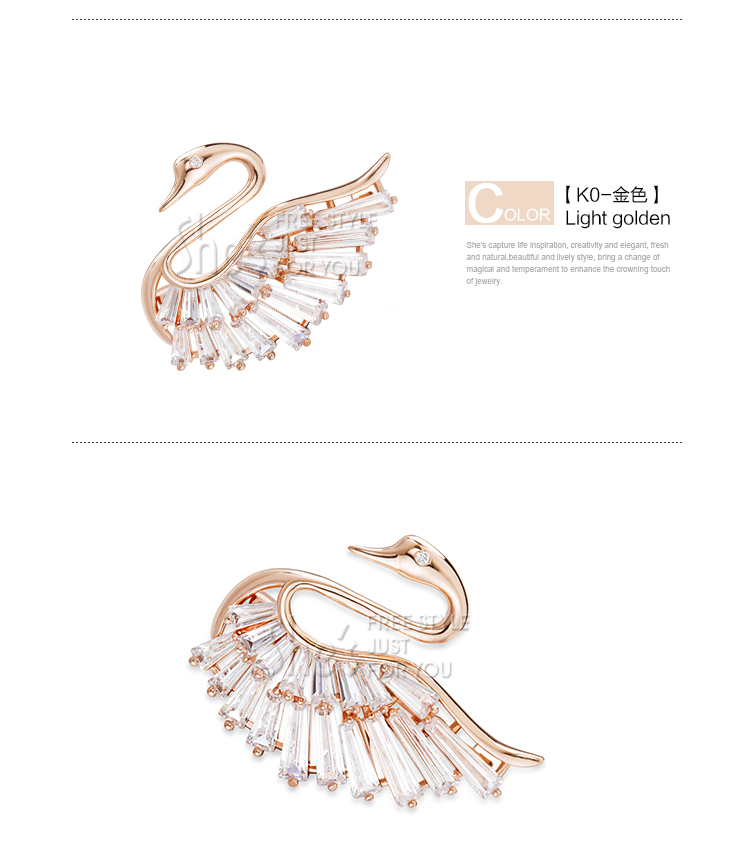 Broche femme SHES en cristal artificiel - Ref 1187060 Image 24