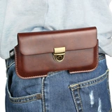 Мобильный телефон, поясная сумка, ремень, тонкий мужской коричневый универсальный чехол для пожилых людей, 4.7 дюймов, 5.5 дюймов, 6 дюймовый, 6.5 дюймов