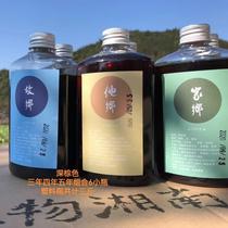 Mr. Fengwus pour-tank wine sweet yellow rice wine is a three-year four-year and five-year combination totaling three kilograms and six bottles ten years and one kilogram bottle.