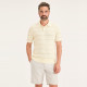 American high-end cotton stripe short-sleeved knitted POLO shirt for men