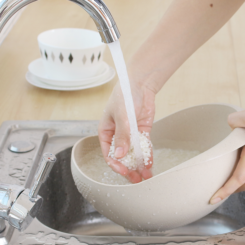 Naughty Wash Rice Griddle Home Big Number Plastic Wash Rice Theorizer Kitchen Wash Vegetable Basket Drain Basket Naughty Rice Basin