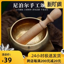  Nepal handmade professional copper bowl singing bowl Buddha sound bowl Yoga meditation sound therapy ear chakra bowl Copper chime decoration