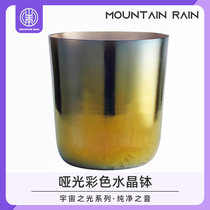 Color matte Crystal Bowl Music Bowl Decompression Bowl meditation Soundtherapy Quietly sound Bowl Percussion Instrument Crystal Bowl