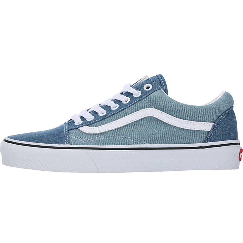 VANS Van SKOOL новый дымчато-синий низкая поддержка спортивная повседневная обувь для скейтбординга VN0A38G1Q69