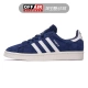 Giày thể thao Adidas Adidas clover giày nữ màu xanh da trời lật lông retro BZ0086 - Dép / giày thường