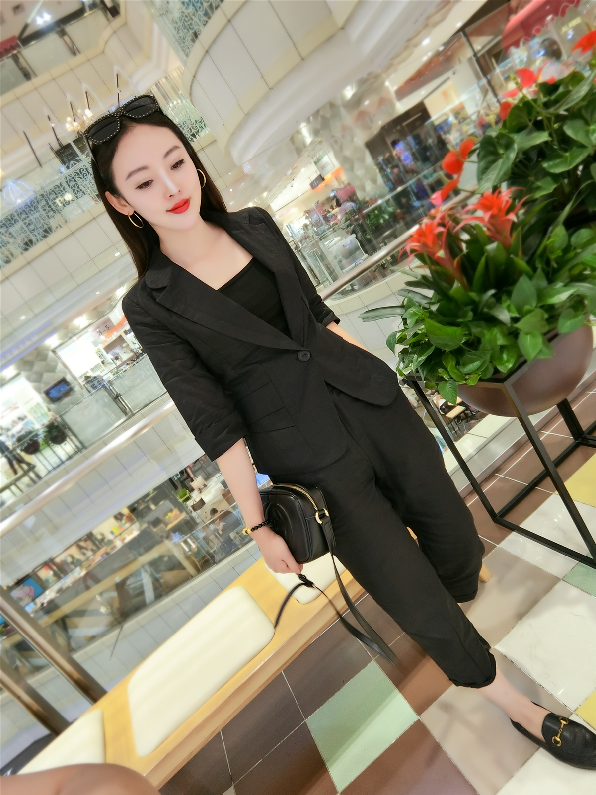 Áo khoác cotton và lanh nhỏ phù hợp với áo khoác nữ đoạn ngắn 2018 hè mới Hàn Quốc phiên bản áo dài tay nữ 7 điểm tự phục vụ phù hợp với áo mỏng váy nữ