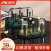 Cup holder with tray Living room household put teacup storage layer shelf Glass cup set upside down drain storage shelf
