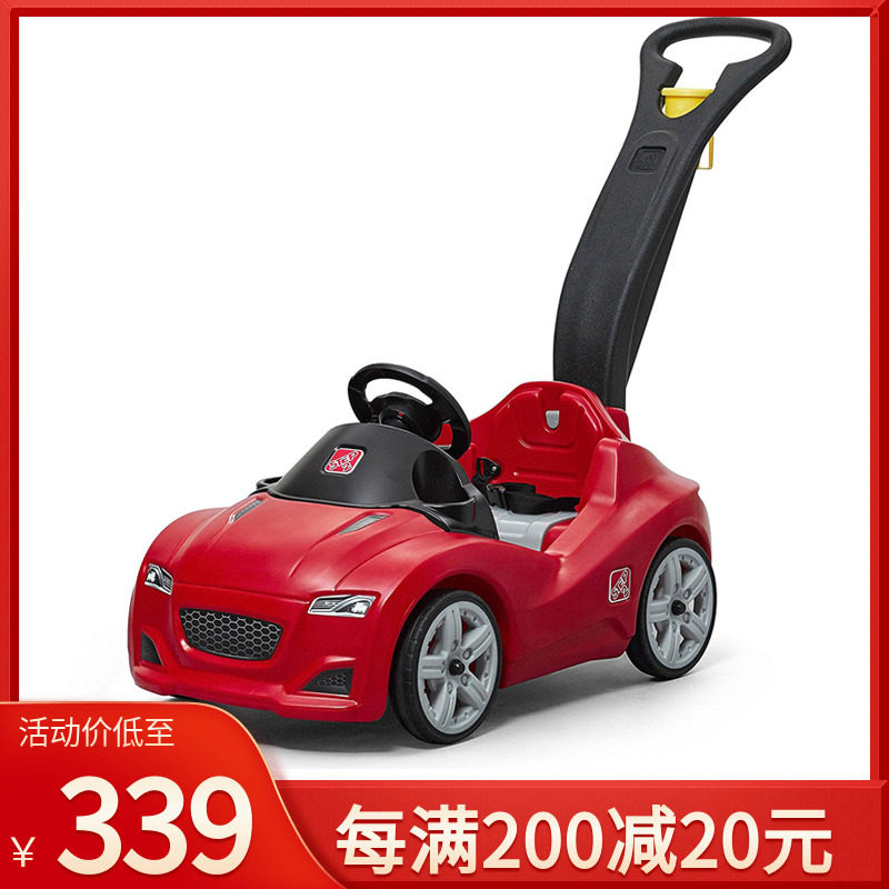 The United States imports STEP2 kindergarten children's trolley can sit on a cartoon car baby four-wheeled car with handle
