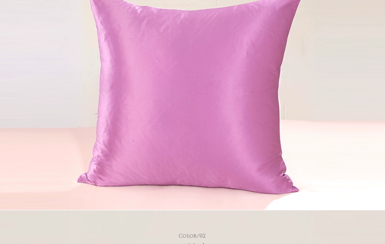 Vuông dệt tằm tơ cushion cover gối che 100% lụa rắn vuông gối giữ gối tay - Trở lại đệm / Bolsters