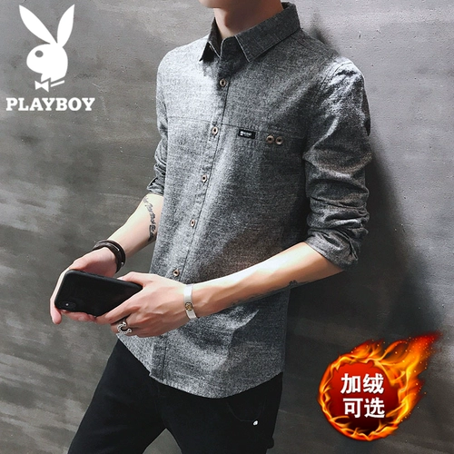 Playboy, демисезонная рубашка, куртка, осенний трендовый лонгслив, коллекция 2021 года, в корейском стиле