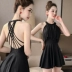 Áo tắm nữ 2019 mới bảo thủ bó sát che bụng thon gọn ngực nhỏ gợi cảm tụ tập áo tắm nước nóng XL - Bộ đồ bơi One Piece bikini một mảnh khoét eo Bộ đồ bơi One Piece