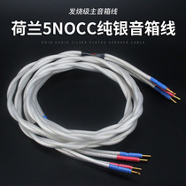  Netherlands 5NOCC sterling silver burning grade main speaker cable HiEnd audio speaker cable HIFI power amplifier speaker cable