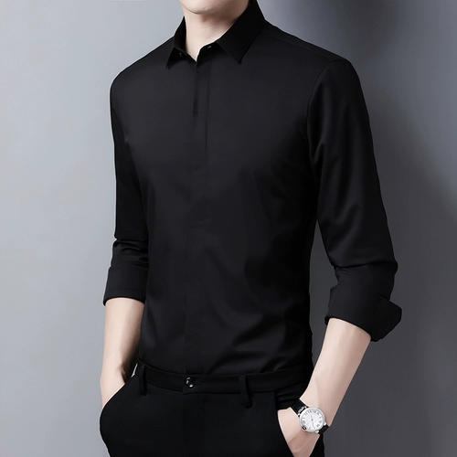 Демисезонная цветная трендовая рубашка для отдыха, 2023, облегающий крой, в корейском стиле