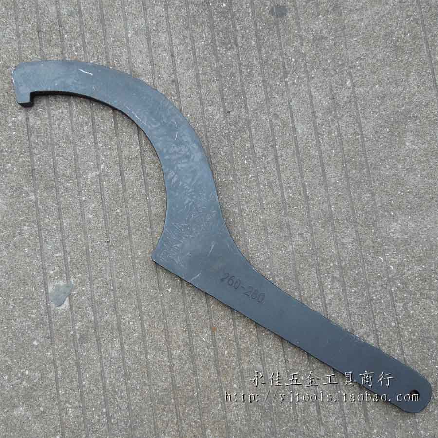 Crescent wrench 260-280 hook type crescent wrench and cap wrench round nut wrench CNC wrench