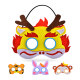 Dragon New Year Zodiac Animal Mask Children Adult Prom Props Spring Festival Headgear Adult Non-woven Mask