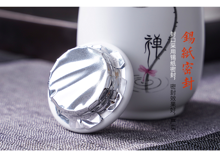 The Product jue ceramic tea pot tin tea set tea sugar pot herbs tea accessories small tank storage tanks