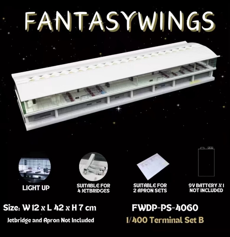 Fantasy Wings Hong Kong Airport Terminal Model T1 Passenger Building 1:400 Fwdp-Sc-4060