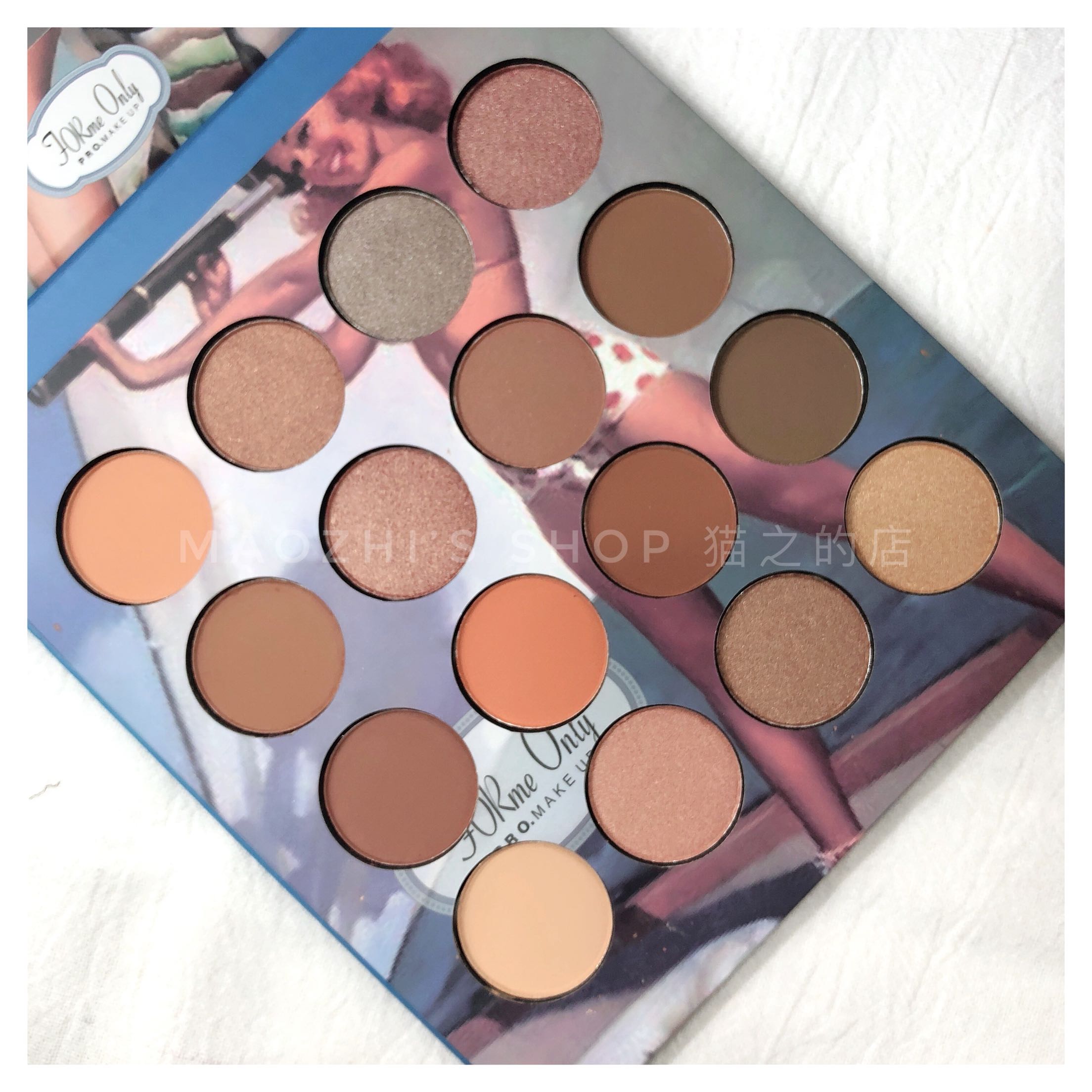 Tại chỗ xuất khẩu Dubai 16 màu bẩn bí ngô màu cam trái đất màu pearlescent matte eyeshadow khay lớn eyeshadow bảng mắt morphe
