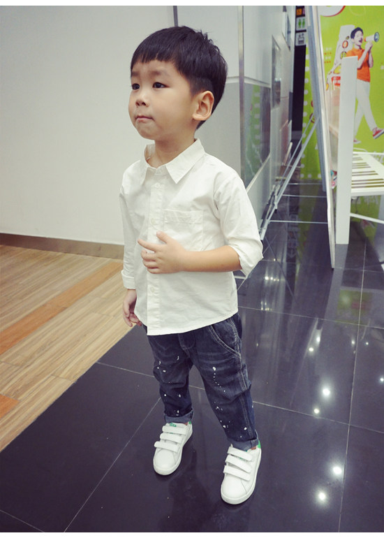 Chemise garcon à manche longue - Ref 2074684 Image 32