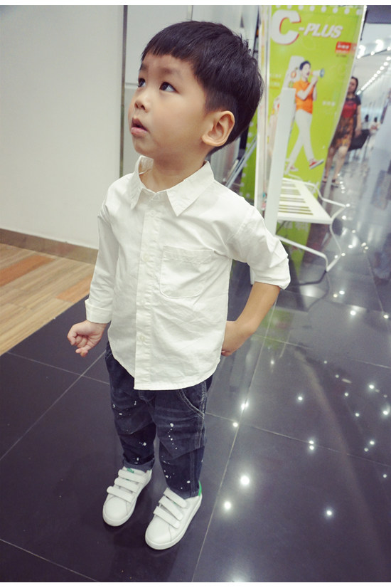 Chemise garcon à manche longue - Ref 2074684 Image 31