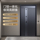 Азиатско-Тихоокеанский регион Tianneng Smart Door Бронированная входная дверь из литого алюминия с резьбой, двойная камера, противоугонный вход, Одностворчатая дверь для детей и матерей, дверь M8 mini 1