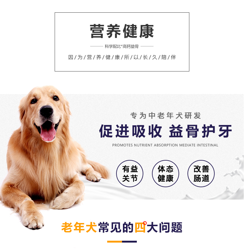 Thức ăn cho chó già Chó già thức ăn cho chó già chó đặc biệt giống chó trung niên chó trưởng thành thức ăn cho chó phổ quát 10 kg - Chó Staples thức ăn cho poodle