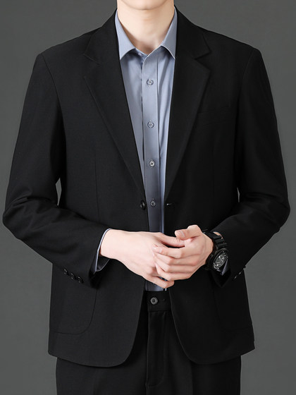 罗蒙休闲小西装男外套春秋2025新款商务职业正装西服高级感上衣服