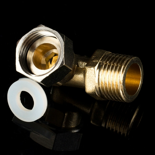 天一金牛 Полный медный водонагреватель небольшой живой соединение с наружной проволокой изогнутой водопроводной аксессуары. Разъем 4 балла сгущен