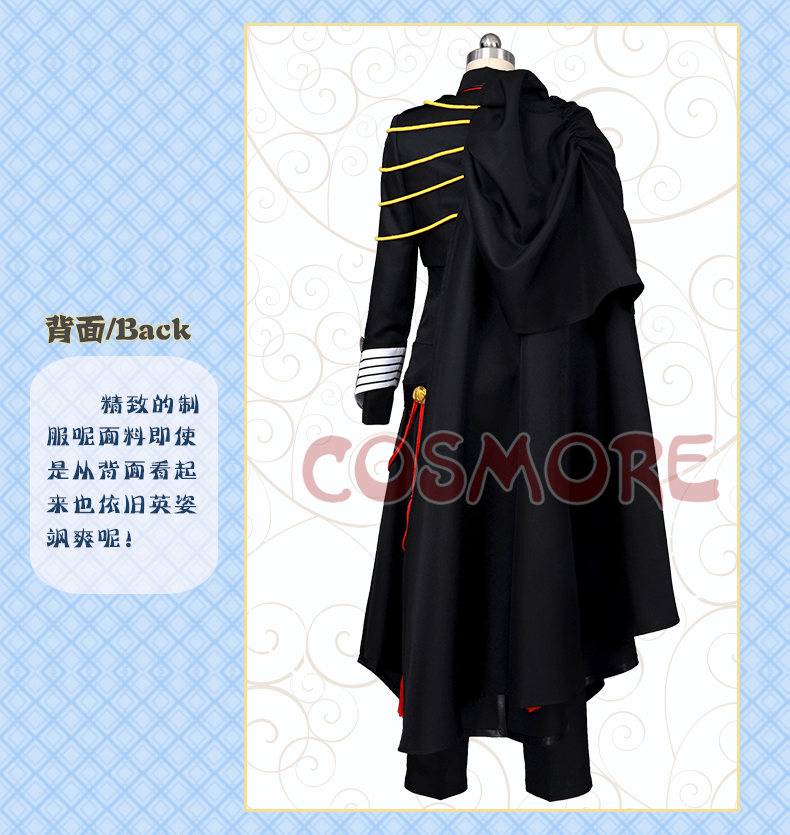 Tại chỗ 10th Anniversary Quân Sự Nổi Loạn Lulu Xiu Lu Lu Xiu cos MÃ ĐEN cosplay quần áo của nam giới cosplay tifa