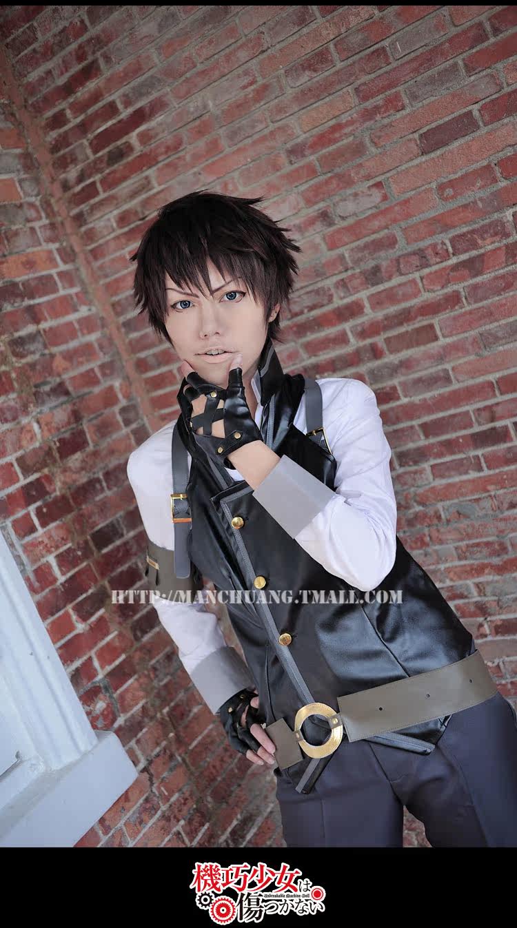 漫创cosplay动漫机巧少女不会受伤赤羽雷真制服全套男服装 钜划算 机巧 全套 受伤 少女 服装途虎网