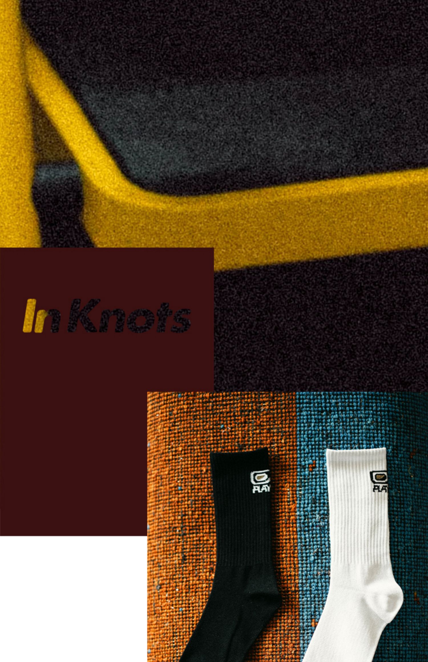 INKNOTS CHƠI NÓ TRÊN LOGO SOCK chải vớ cotton thể thao cao cấp màu đen và trắng - Vớ thể thao tất nike